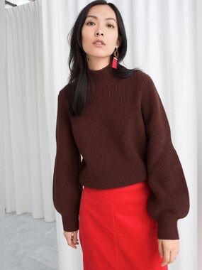 & Other Stories Balloon Sleeve Sweater